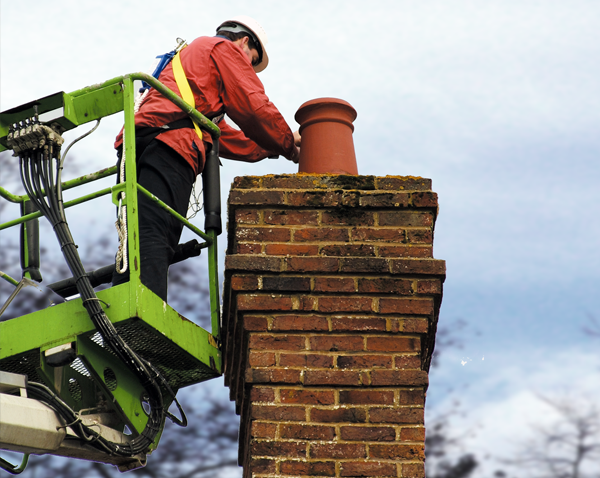 commercial chimney pot fit cherry picker